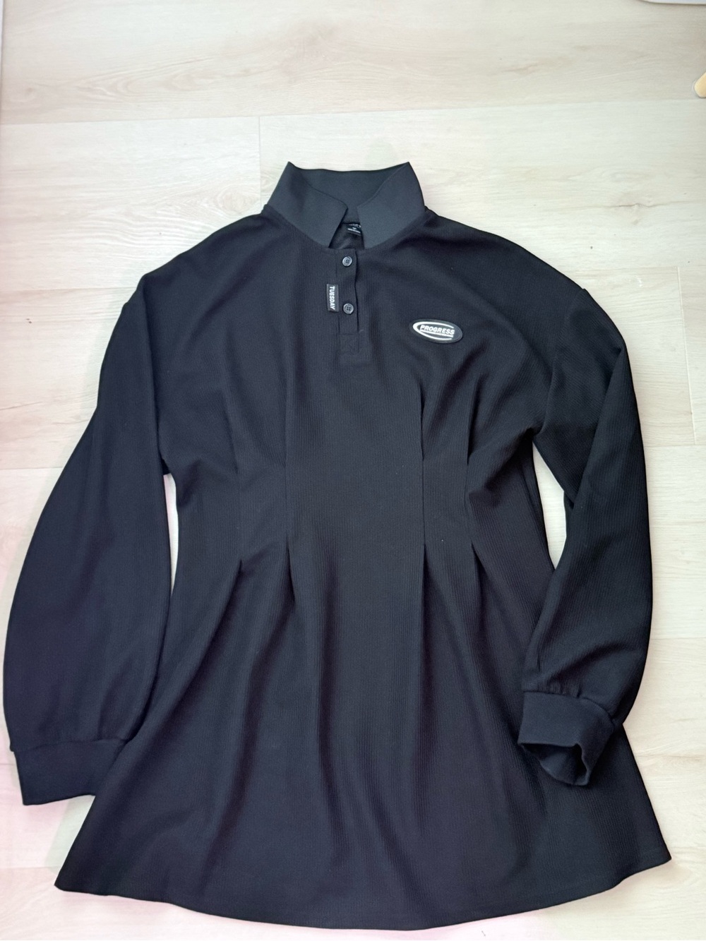 Black cotton dress